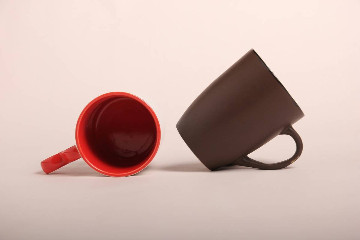 Infographic showing differences between furniture coasters, glides, and caster cups with material recommendations per floor type